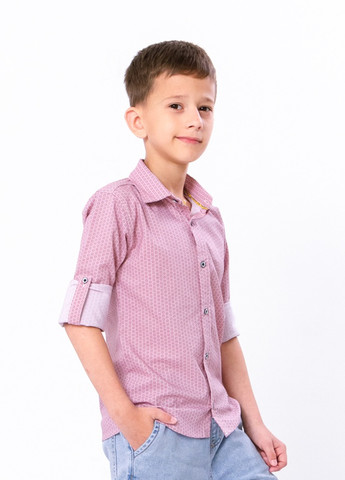 Сорочка для хлопчика Бордовий (43363-v1) No Brand (259579419)