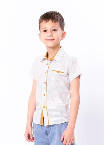 Сорочка для хлопчика Білий (43365-v1) No Brand (259579415)