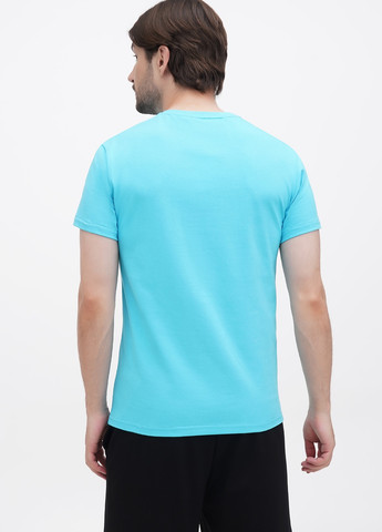 Голубая футболка базовая с коротким рукавом German Volf