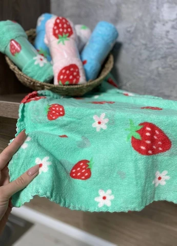 Рушники кухонні Фруктики 50х25 см 6 шт No Brand комбінований