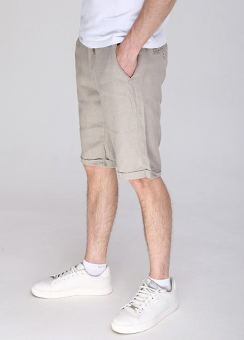 Шорты мужские бежевые льняные тонкие Zanotti (259578685)