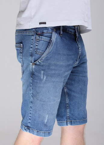 Шорты мужские синие джинсовые тонкие со стрейчем JEANSclub (259578695)