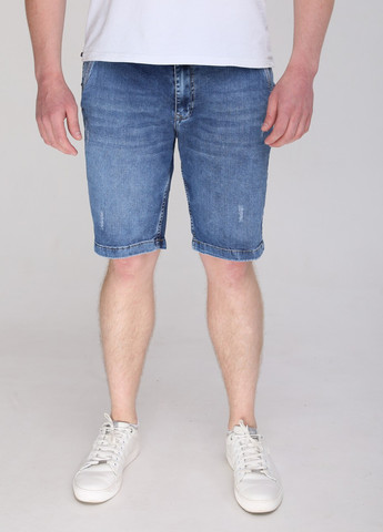 Шорты мужские синие джинсовые тонкие со стрейчем JEANSclub (259578695)