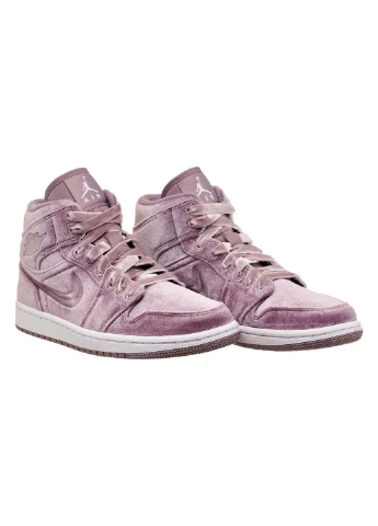 Кроссовки Air 1 Mid Se Jordan фиолетовые демисезоны (257428169)