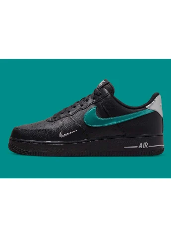 Чорні кросівки air force 1 07 демісезон Nike