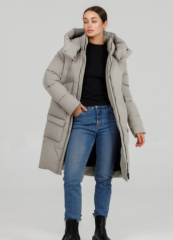 Світло-сіра зимня парка-пуховик Armilise