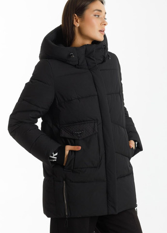 Черная зимняя куртка зимняя автоледи Damader