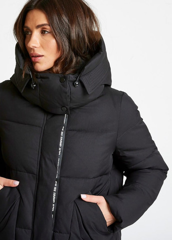 Черная зимняя парка зимняя женская Fodarlloy