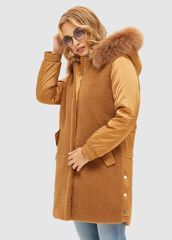 Темно-золотиста зимня куртка MN