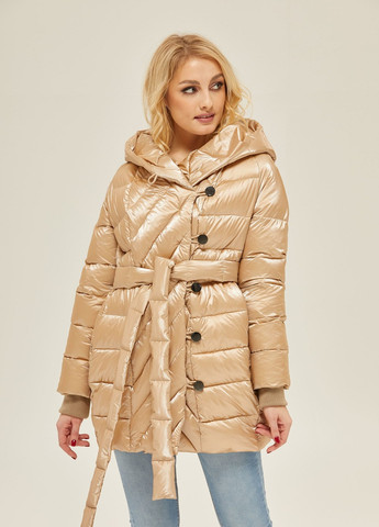 Бежевая зимняя куртка MN