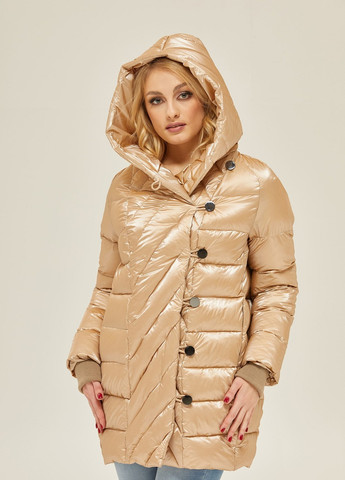Бежевая зимняя куртка MN