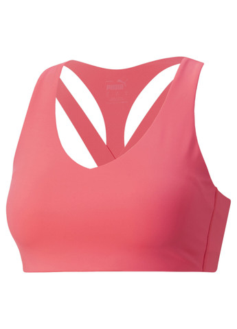Розовый бра high impact to the max women's training bra Puma полиэстер, эластан