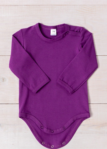 Боді ясельний для дівчинки (з довгим рукавом) Фіолетовий Носи Своє (5010-036-5-v0) Носи своє (259638072)