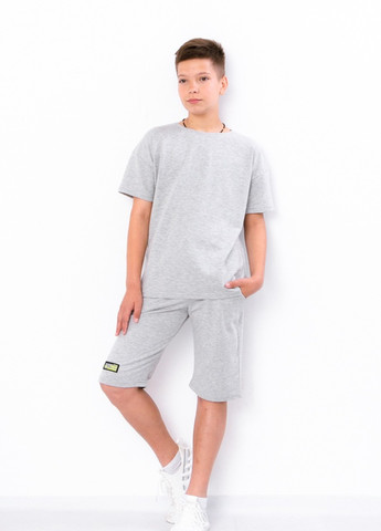 Серый демисезонный комплект для хлопчика (футболка+бриджі) сірий носи своє (6336-057-v0) Носи своє