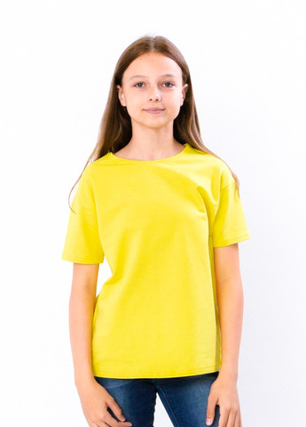 Желтая летняя футболка для дівчинки (підліткова) жовтий носи своє (6333-057-v1) Носи своє