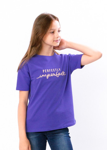 Синяя летняя футболка для дівчинки (підліткова) синій носи своє (6333-057-33-v4) Носи своє