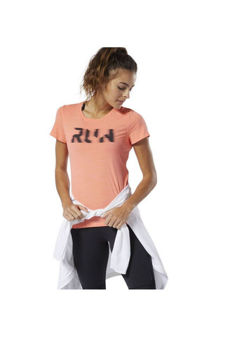 Розовая демисезон женская спортивная футболка running activchill dy0511 Reebok
