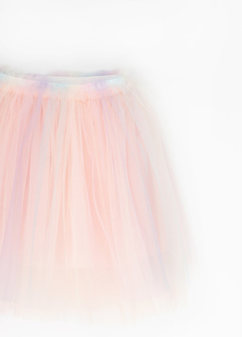 Розовая повседневный однотонная юбка XZKAMI