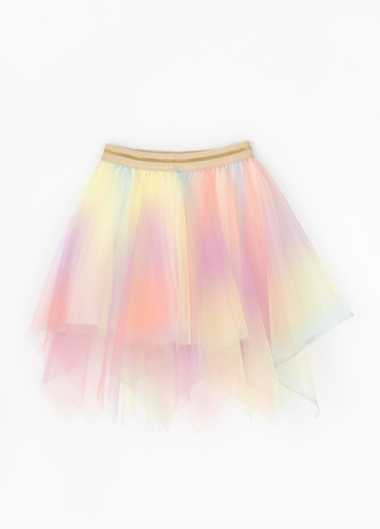 Разноцветная повседневный однотонная юбка XZKAMI