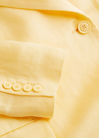 Желтый женский жакет H&M однотонный - демисезонный