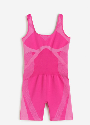 Комбинезон H&M однотонный розовый спортивный