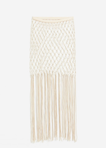 Светло-бежевая пляжный однотонная юбка H&M