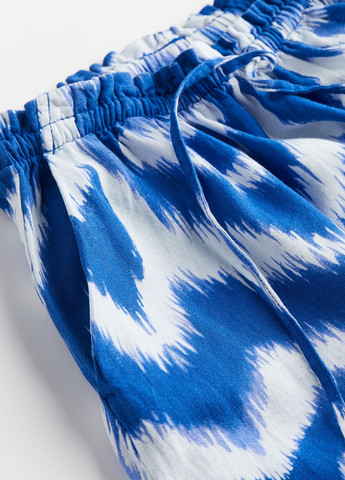 Синяя кэжуал с абстрактным узором юбка H&M