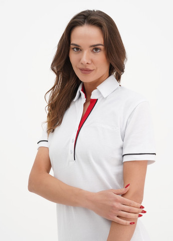 Белое спортивное плаття polo white Apriori однотонное