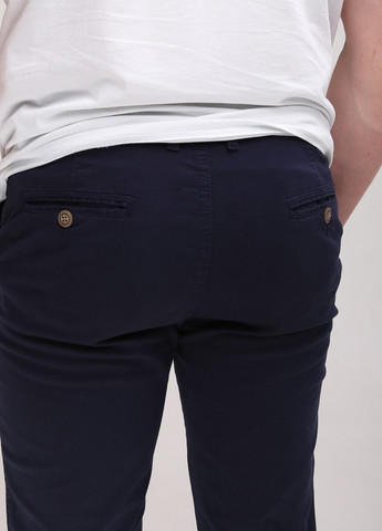 Штани чоловічі темно-сині тонкі коса кишеня Wise Прямая (259735332)