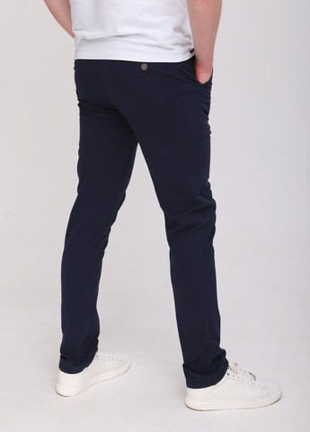 Штани чоловічі темно-сині тонкі коса кишеня Wise Прямая (259735332)