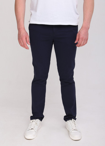 Штани чоловічі темно-сині тонкі коса кишеня Wise Прямая (259735332)