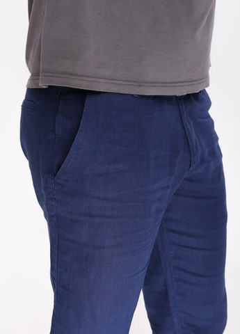 Синие повседневный летние брюки Davito