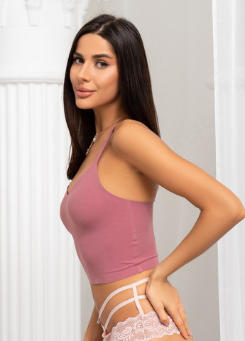 Темно-розовый бесшовный топ на бретельках Magnet (259734882)