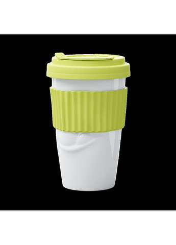 Чашка с крышкой "Вкусность"; (400 мл); фарфор; лайм Tassen (259770277)