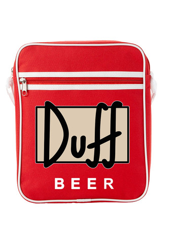 Сумка-месенджер Сімпсони Дафф (The Simpsons Duff Beer) Червоний (92289-1995-RD) MobiPrint (259887932)
