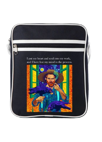 Сумка-месенджер Вінсент Ван Гог Ворон (Vincent van Gogh) Синій (92289-2961-NB) MobiPrint (259887282)