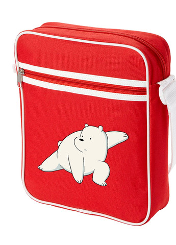Сумка-месенджер Білий ведмідь (Ice Bear) Червоний (92289-1775-RD) MobiPrint (259885918)