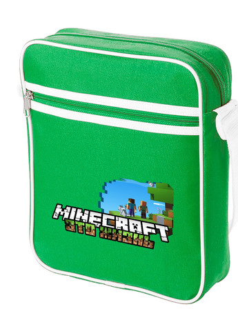 Сумка-мессенджер Майнкрафт (Minecraft) Зеленый (92289-1170-KG) MobiPrint (259887720)