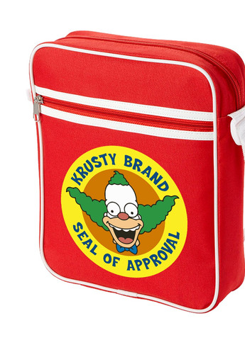Сумка-мессенджер Клоун Красти Симпсон (Krusty the Clown The Simpsons) Красный (92289-3411-RD) MobiPrint (259887574)