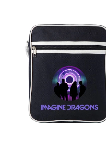 Сумка-мессенджер Имеджин Драгонс (Imagine Dragons) Синий (92289-2979-NB) MobiPrint (259885929)