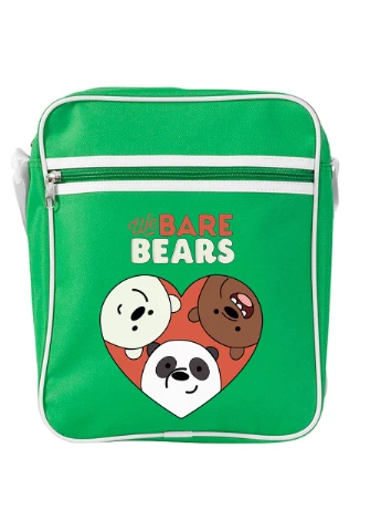 Сумка-мессенджер Вся правда о медведях (We Bare Bears) Зеленый (92289-2669-KG) MobiPrint (259886169)