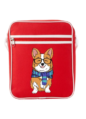 Сумка-месенджер Корги (Corgi) Червоний (92289-1227-RD) MobiPrint (259885991)