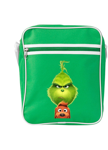 Сумка-мессенджер Гринч и Макс(Grinch & Max) Зеленый (92289-3550-KG) MobiPrint (259886899)