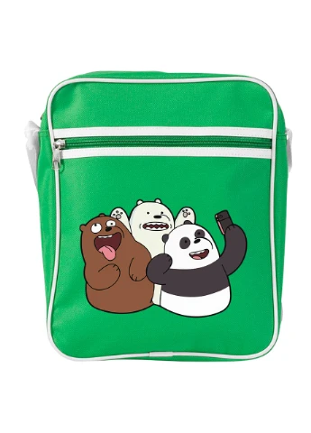 Сумка-месенджер Вся правда про ведмедів (We Bare Bears) Зелений (92289-2665-KG) MobiPrint (259887481)