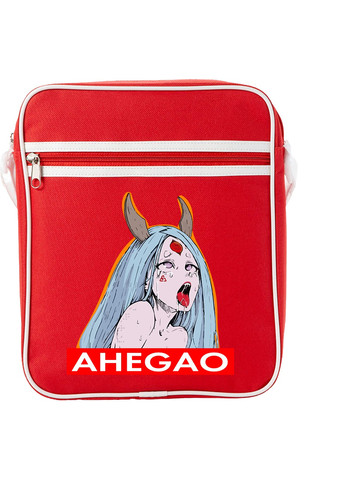 Сумка-месенджер Ахегао дівчина-рот лого(Ahegao girl logo) Червоний (92289-3508-RD) MobiPrint (259886781)