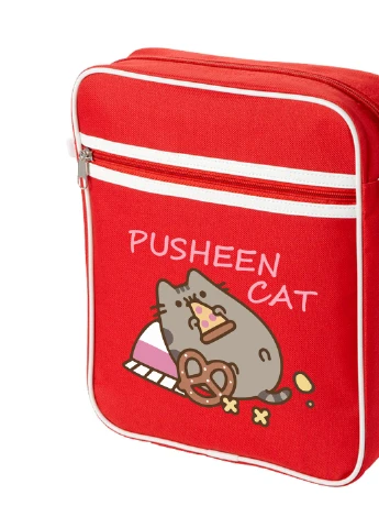 Сумка-месенджер Кіт Пушин (Pusheen Cat) Червоний (92289-3347-RD) MobiPrint (259887425)