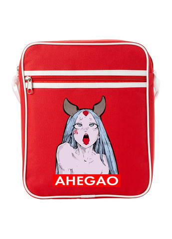 Сумка-месенджер Ахегао дівчина-рот лого(Ahegao girl logo) Червоний (92289-3509-RD) MobiPrint (259885650)