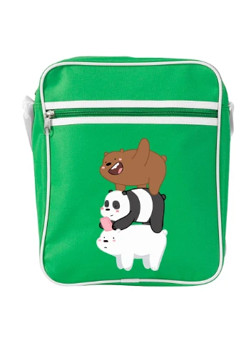 Сумка-мессенджер Три медведя (We Bare bears) Зеленый (92289-2643-KG) MobiPrint (259887246)