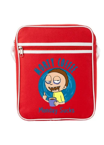 Сумка-мессенджер Рик и Морти (Rick and Morty) Красный (92289-3442-RD) MobiPrint (259887478)