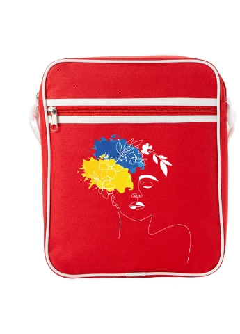 Сумка-месенджер Ім'я її - Україна Червоний (92289-3700-RD) MobiPrint (259885719)